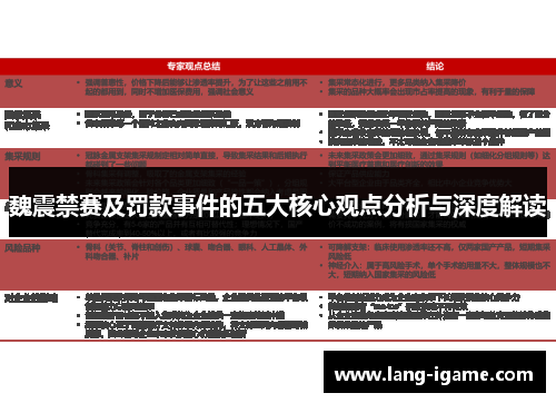 魏震禁赛及罚款事件的五大核心观点分析与深度解读